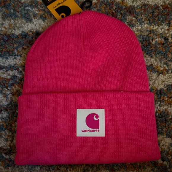 Carhartt Accessories - Carhartt Bright Pink Beanie